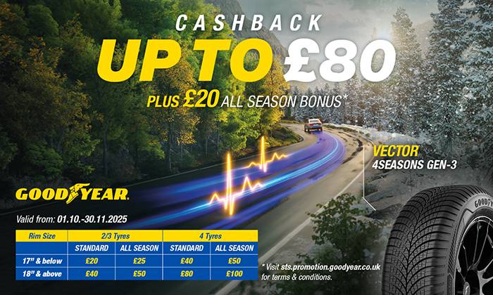 Goodyear Tyres - Cashback Promotion October & November 2025