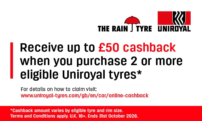 Uniroyal Tyres - Cashback Promotion - September-October 2026