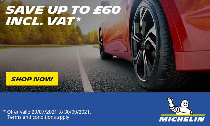 Michelin Tyres - Instant Cashback Promotion Aug 2021